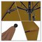 California Umbrella 9' Black Aluminum Market Patio Umbrella, Olefin Kiwi 194061335659 - alternate 2